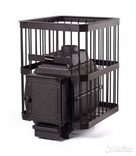 Банная печь чугунная без выноса