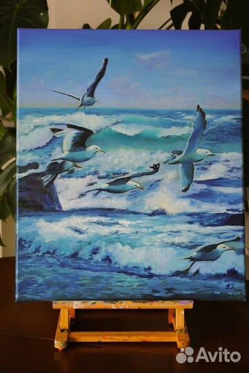 Стильная картина Море маслом. Большой выбор картин