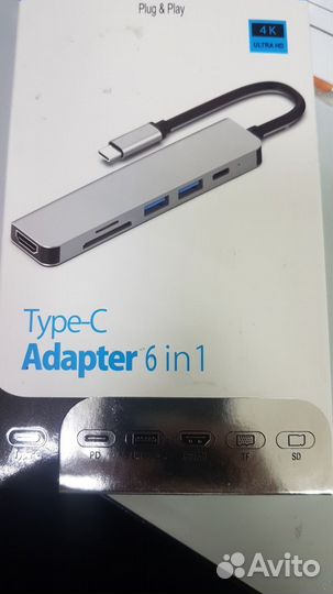 Хаб BYL-2010USB-C 6в1