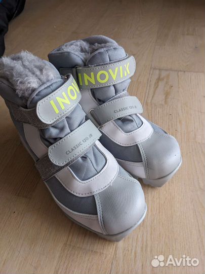 Беговые лыжи, палки, ботинки, чехол inovik