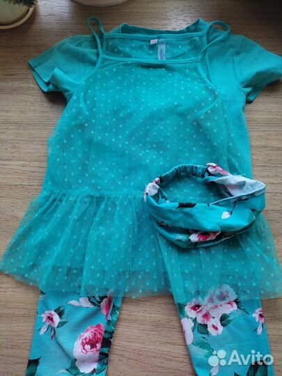 Комплекты для девочек (3 шт.) летние 122, 128