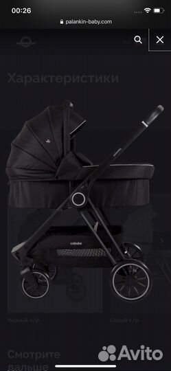 Коляска 2 в 1 palankin