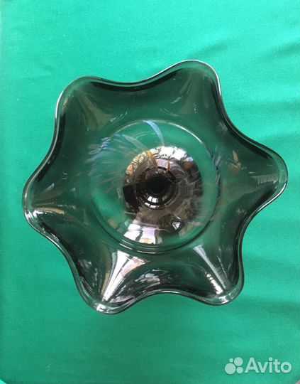 Шикарная ваза из цветного стекла. СССР