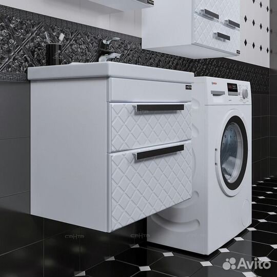 Тумба с раковиной санта Калипсо Люкс 60 подвесная