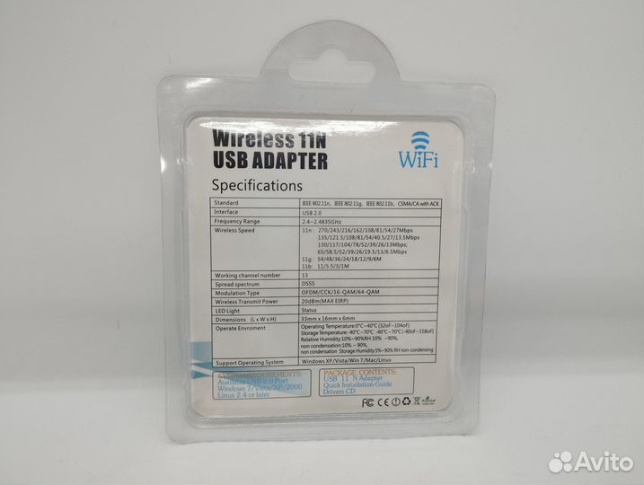 Новый USB wifi адаптер 802.11n mini