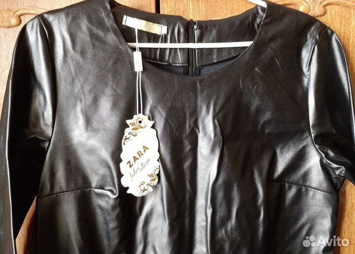 Кожаное платье Zara (новое)