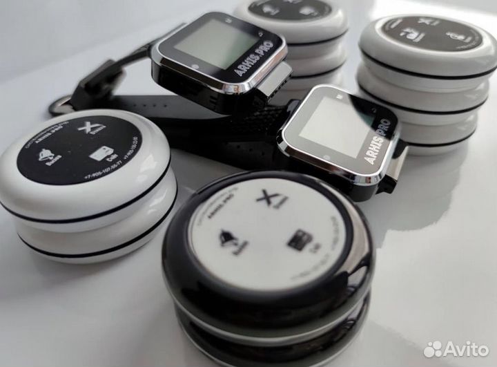 Кнопка вызова персонала, официанта, часы-пейджер