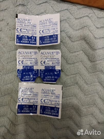 Линзы acuvue oasys -1, 75