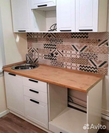 Кухонный гарнитур модульный белый новый