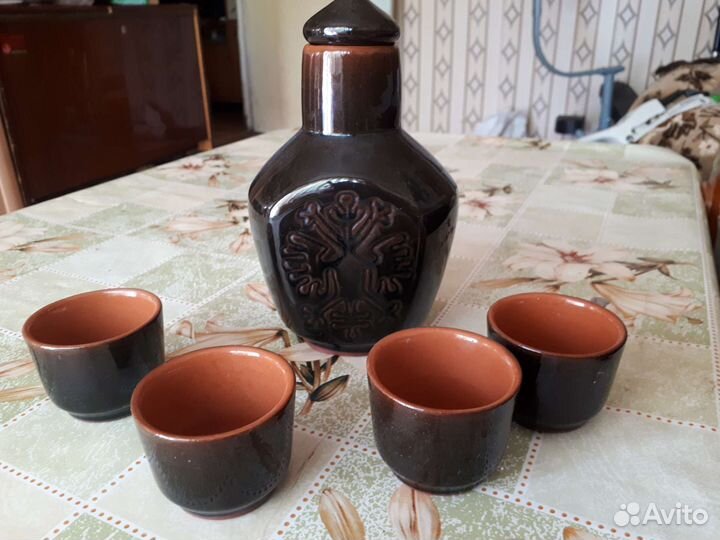 Штоф глиняный