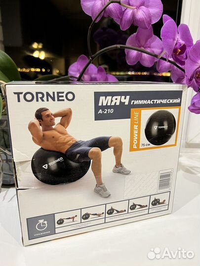 Гимнастический мяч фитбол torneo