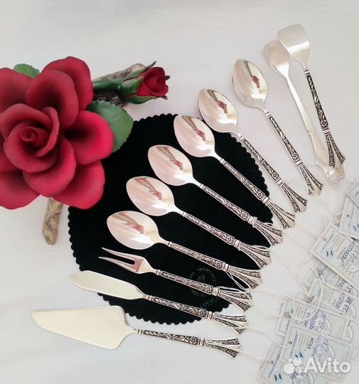 Серебряный набор для сервировки чая