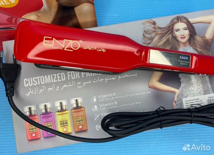 Плойка Enzo Титановое покрытие + Витаминные масла
