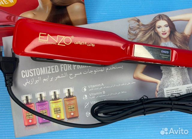 Плойка Enzo Титановое покрытие + Витаминные масла