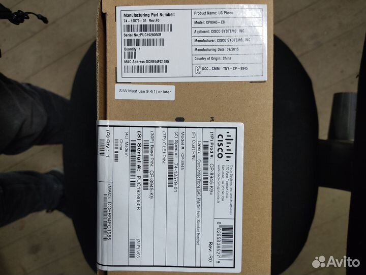 IP Phone Cisco CP-7811-K9 и CP-8945-K9 новые
