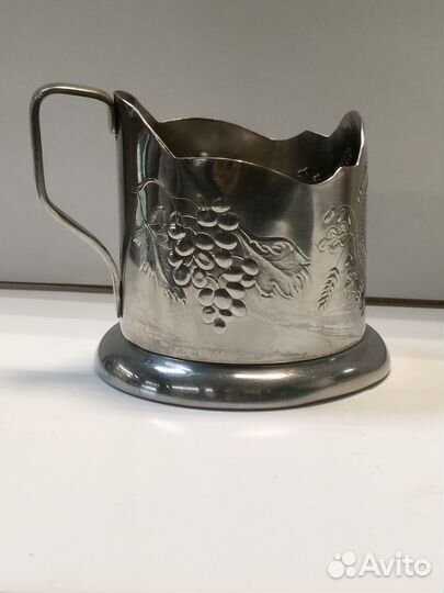 Подстаканник Колосья и виноград, СССР