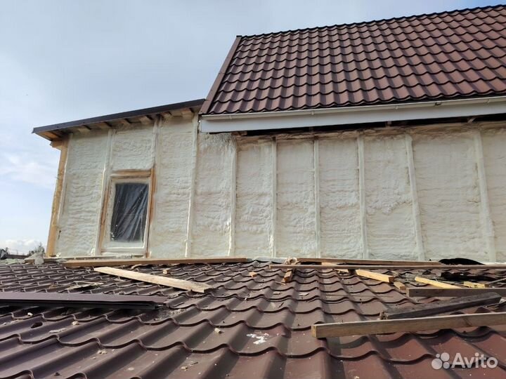 Утепление стен пеной ППУ теплоизоляция