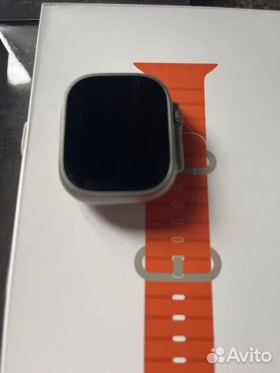 Apple watch ultra 2 orange ocean band 49mm