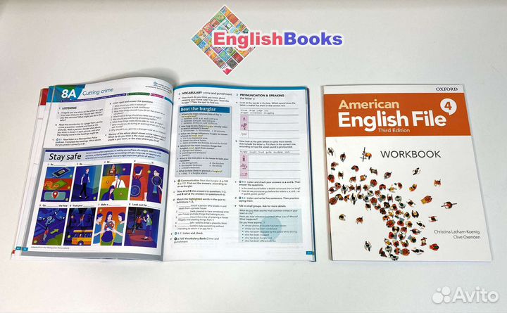 American English file 4, комплект (SB,WB,CD)