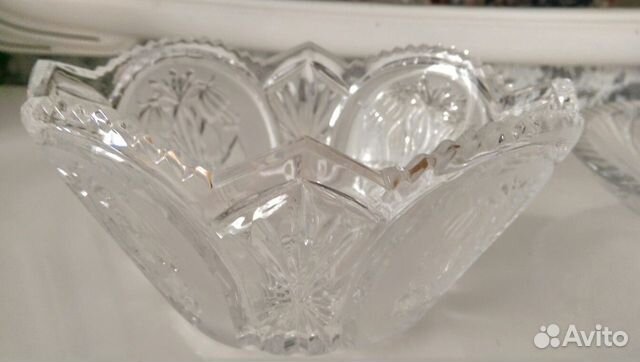 Конфетница (салатник) хрусталь гдр