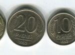Набор монет 100-50-20-10-5-1 р. 1992 года