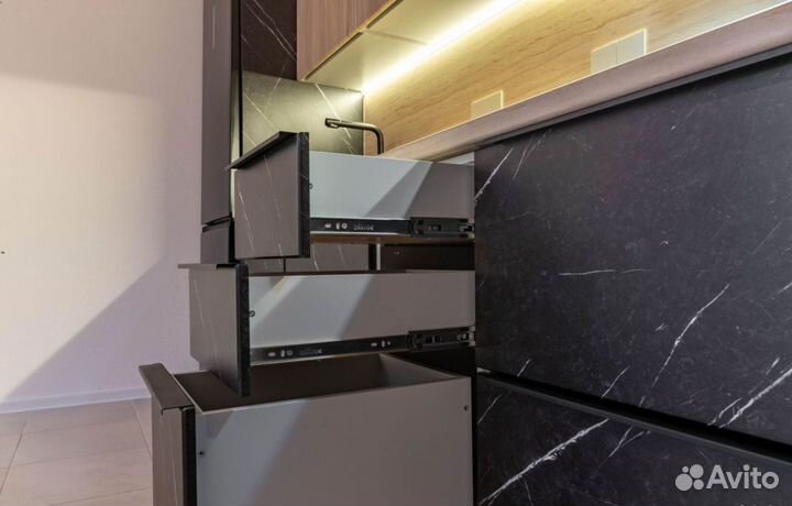 Кухня Гранит тёмный на заказ с гарантией