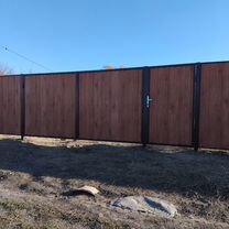 Заборы из профнастила под ключ, Омск