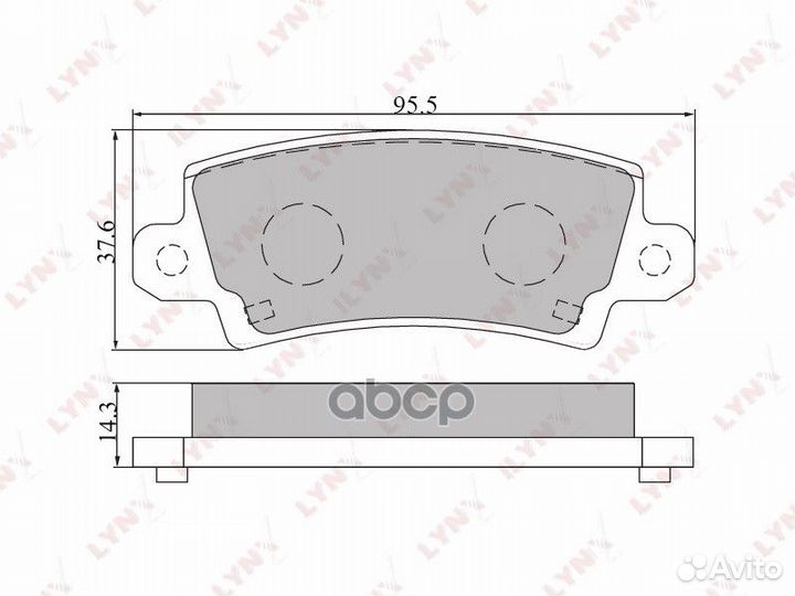 Колодки тормозные toyota corolla (E12) 0206