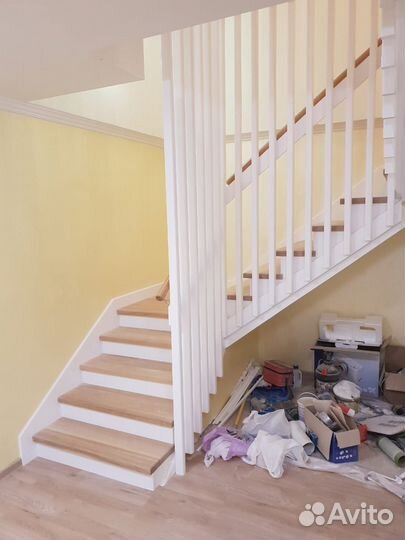 Деревянная лестница для дома и дачи под ключ