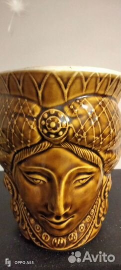 Винтажная керамическая пивная кружка