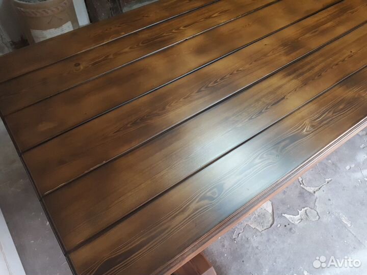 Стол с лавками 3 метра. Садовая мебель