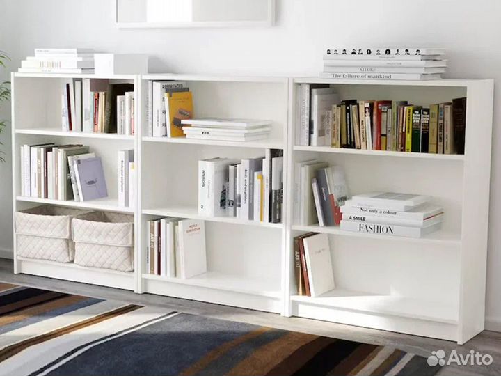 Стеллаж IKEA Билли белый книжный шкаф этажерка