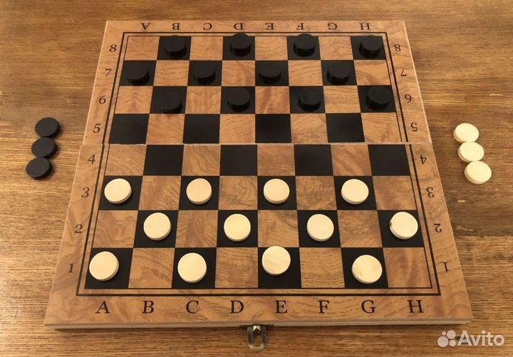Шашки шахматы нарды 3 в 1 новые