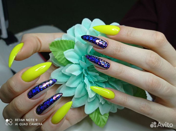 Маникюр гель-лак, наращивание ногтей, педикюр