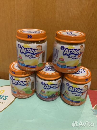 Фруктовое пюре агуша