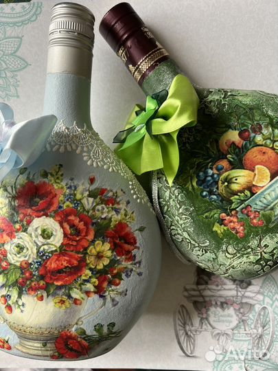 Оформленные бутылочки