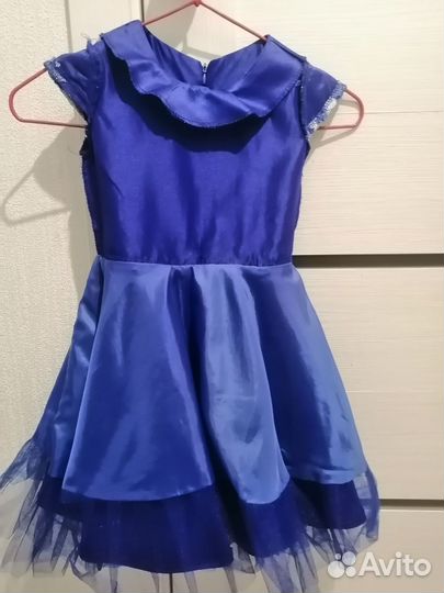 Платье праздничное для девочки 98 104 синее