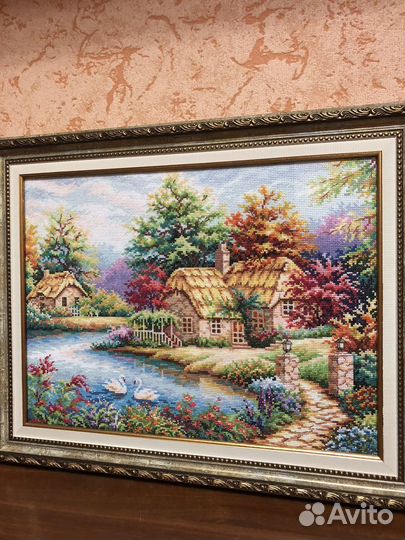 Картина вышитая крестом