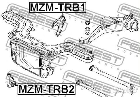 Подушка дифференциала Febest MZM-TRB1
