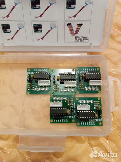 Шаговые двигатели с драйверами