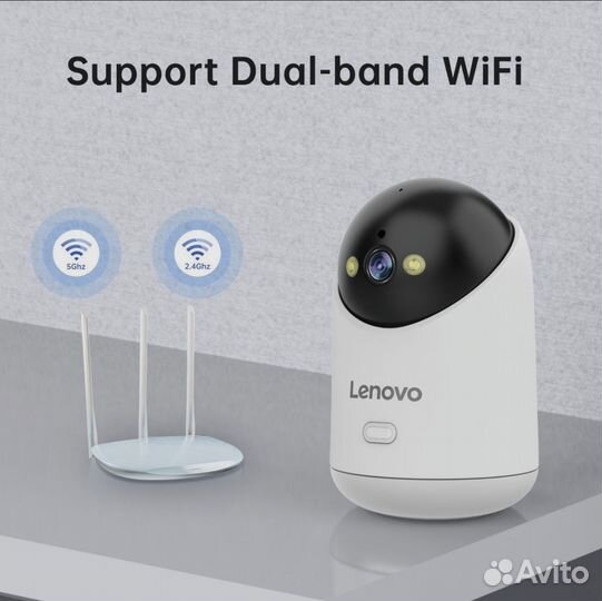 Wi-Fi камера Lenovo 5мп, разрешение 2К, новая