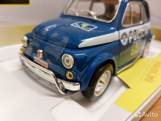 Коллекционная модель fiat 500 Polizia 1:18