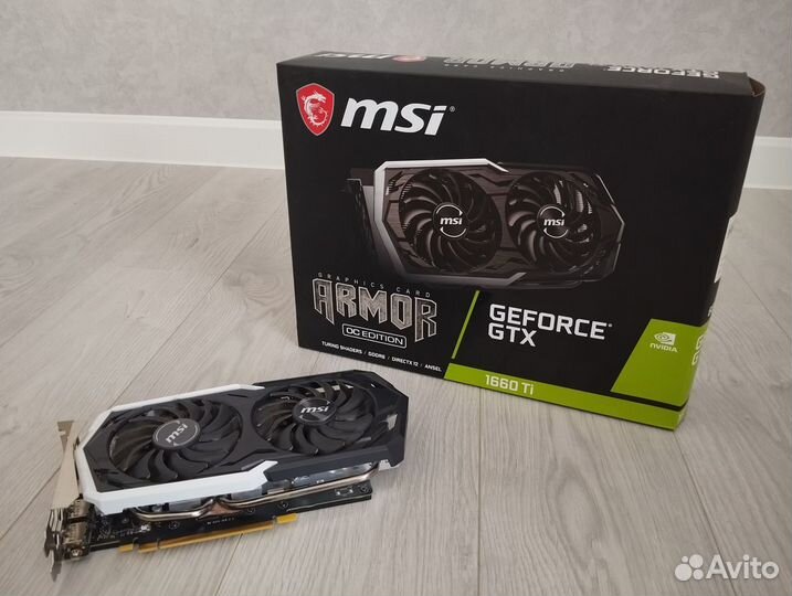 Видеокарта MSI GeForce GTX 1660 Ti armor OC