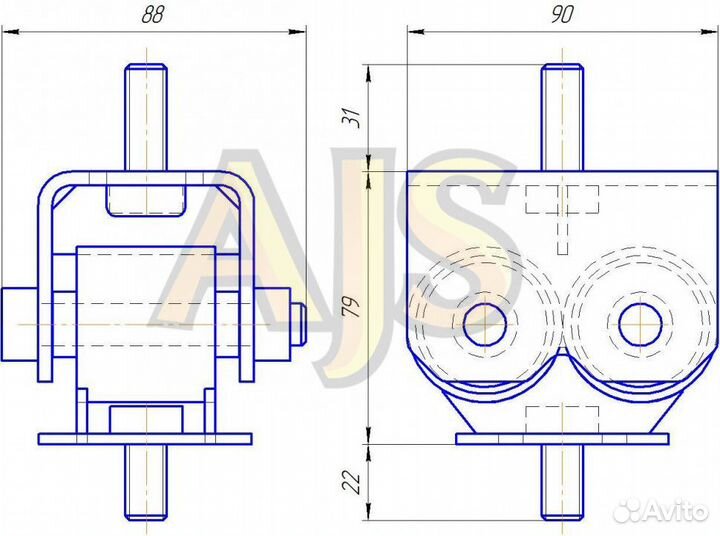 Taiko подушки двигателя Mark 2 JZX90