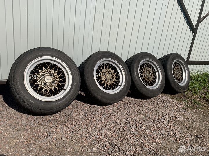 Диски r15 bbs mahle 4*100 на летней резине 195/65