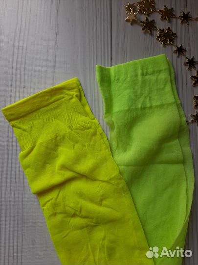 Гольфы капроновые цветные новые для вечеринки 90-х