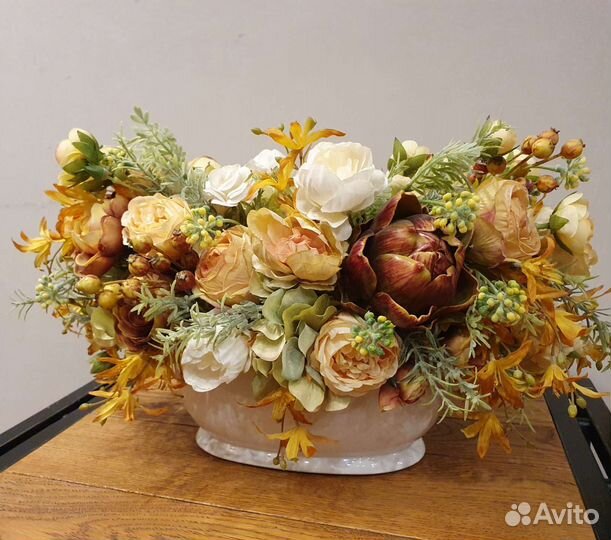 Цветочная композиция на стол декор