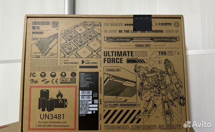 Ноутбук Asus TUF Gaming i7/RTX4070/16/1024