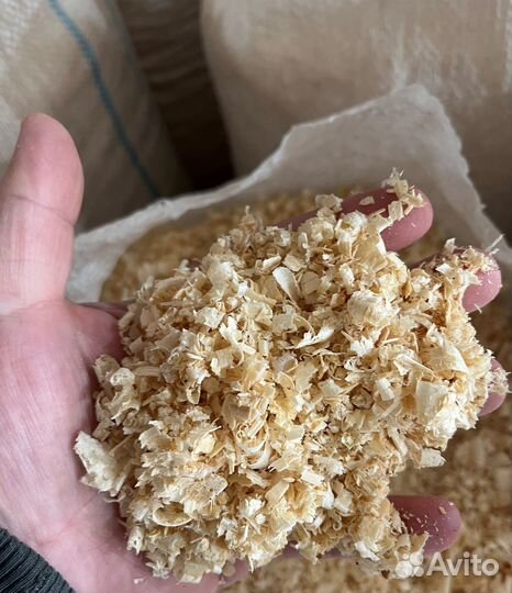Опилки стружка в мешках