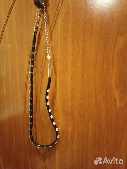 Ремень женский кожаный черный